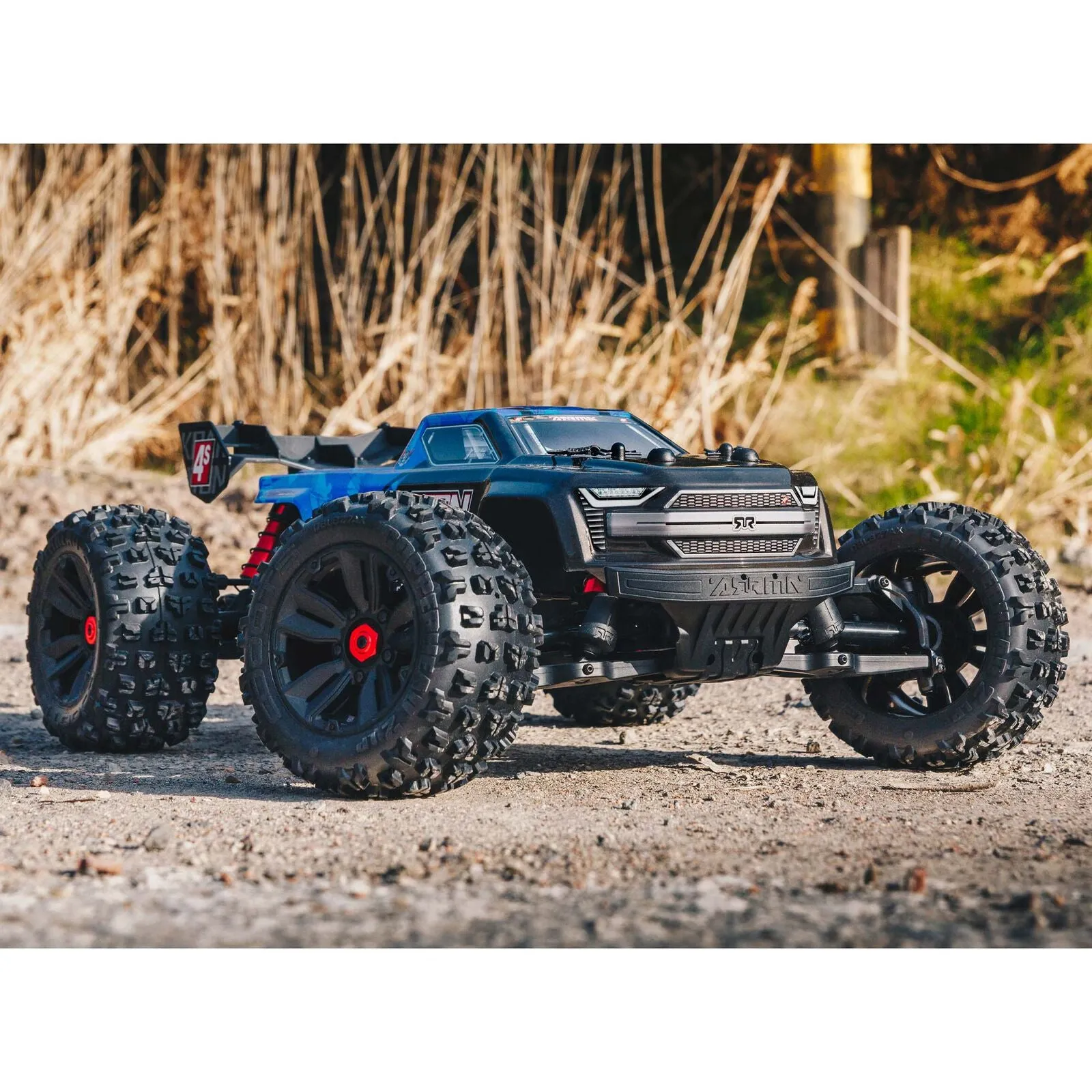 Arrma Kraton V2 4X4 BLX 4S RC Monster Truck Black/Blue ARA4408V2T2