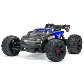 Arrma Kraton V2 4X4 BLX 4S RC Monster Truck Black/Blue ARA4408V2T2