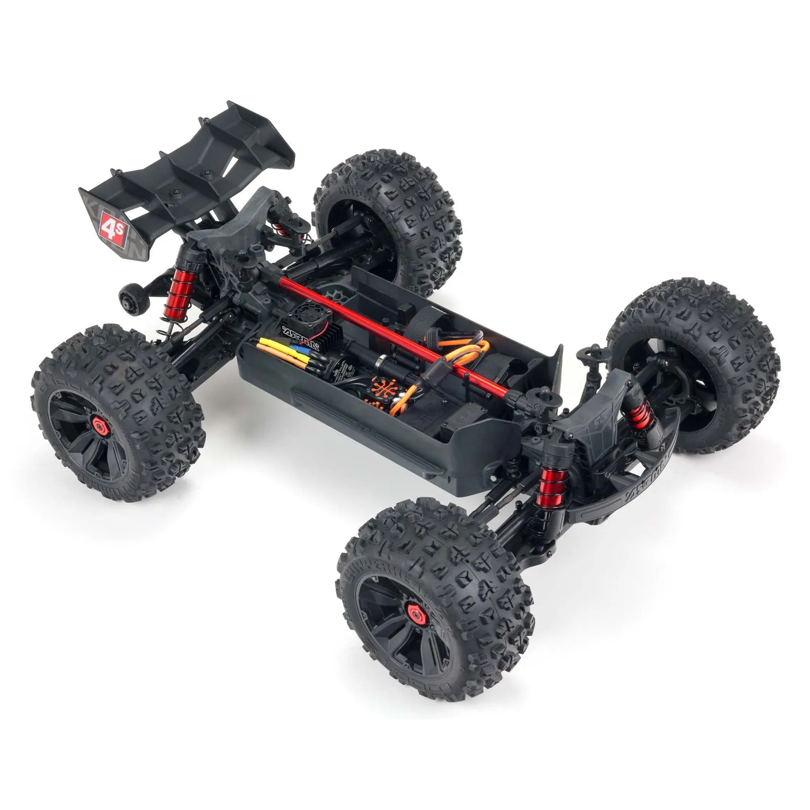 Arrma Kraton V2 4X4 BLX 4S RC Monster Truck Black/Blue ARA4408V2T2