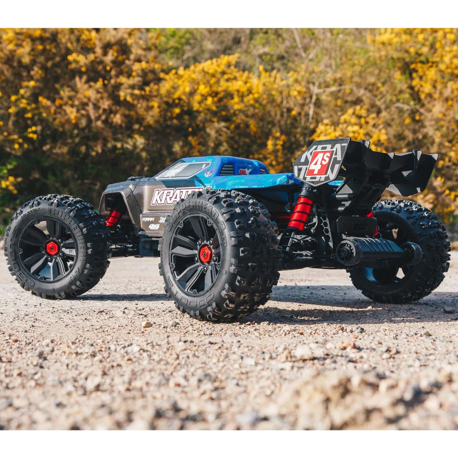 Arrma Kraton V2 4X4 BLX 4S RC Monster Truck Black/Blue ARA4408V2T2