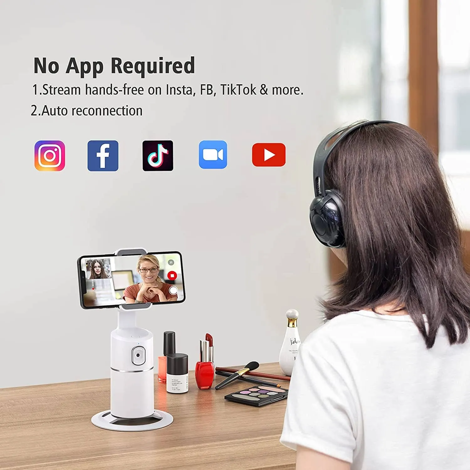 Auto Face Tracking Phone Holder