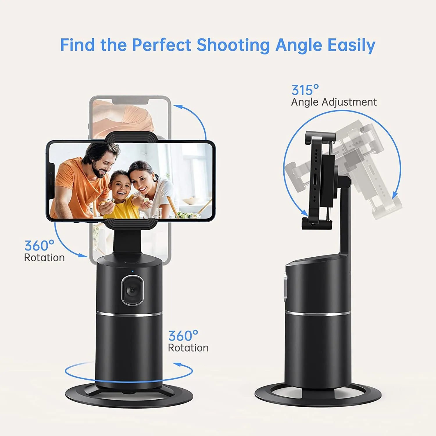 Auto Face Tracking Phone Holder