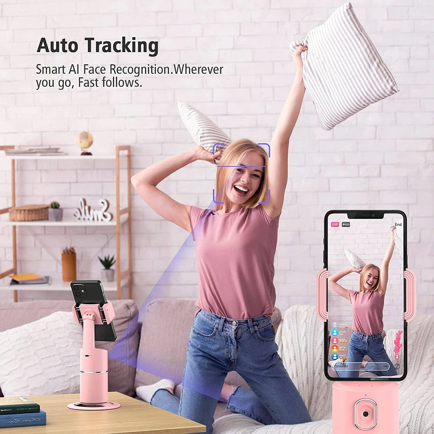 Auto Face Tracking Phone Holder