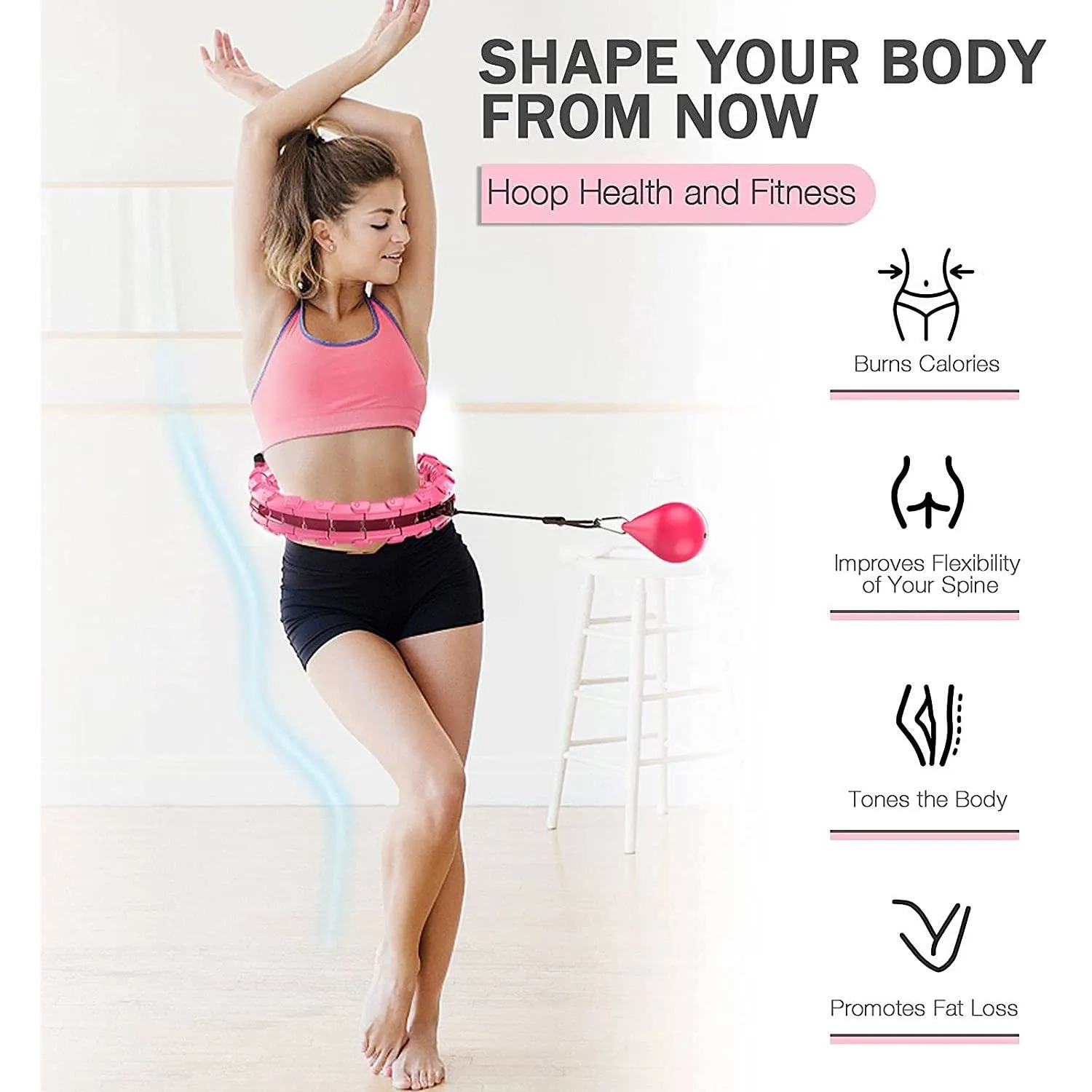 AZ GOGO Smart Hula Weighted Hoops