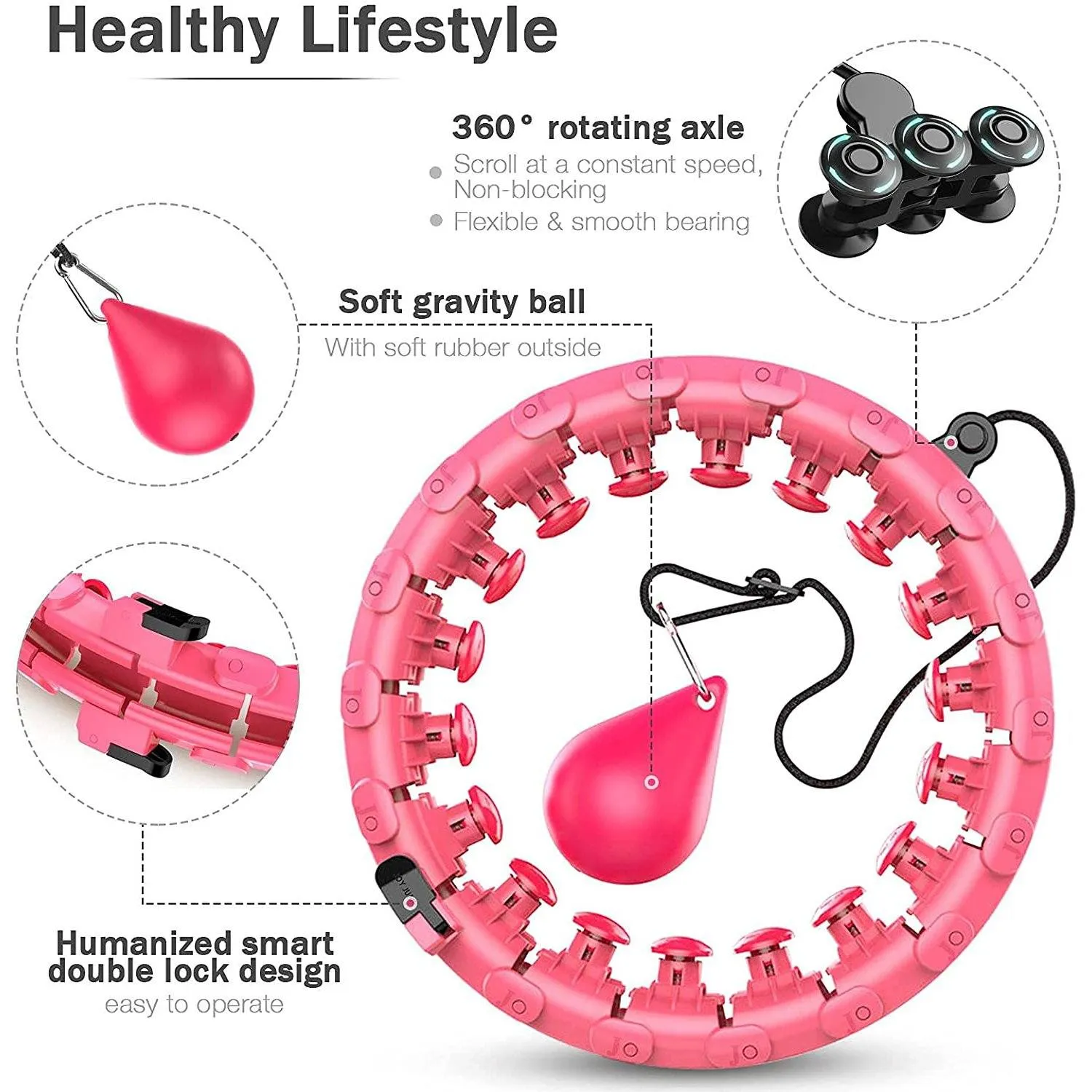 AZ GOGO Smart Hula Weighted Hoops