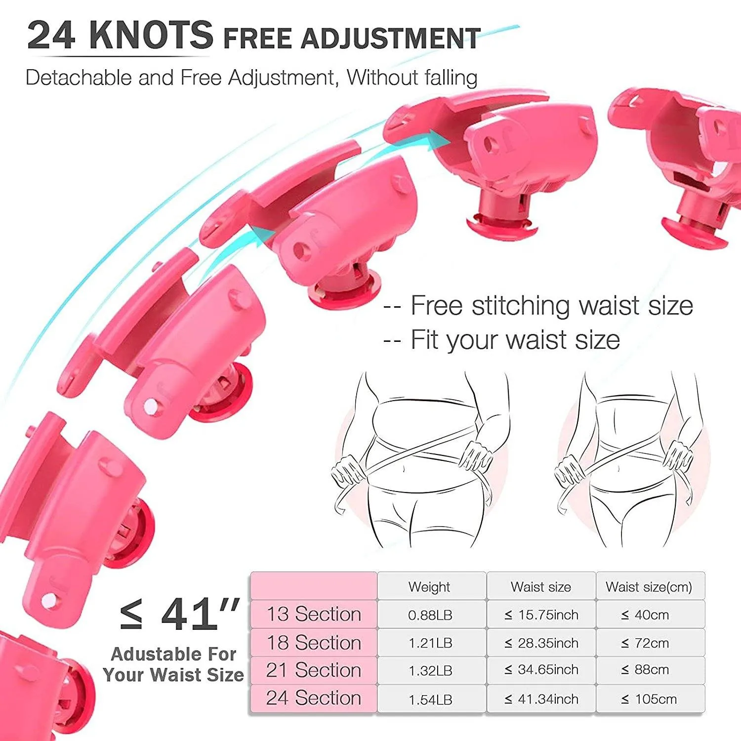 AZ GOGO Smart Hula Weighted Hoops