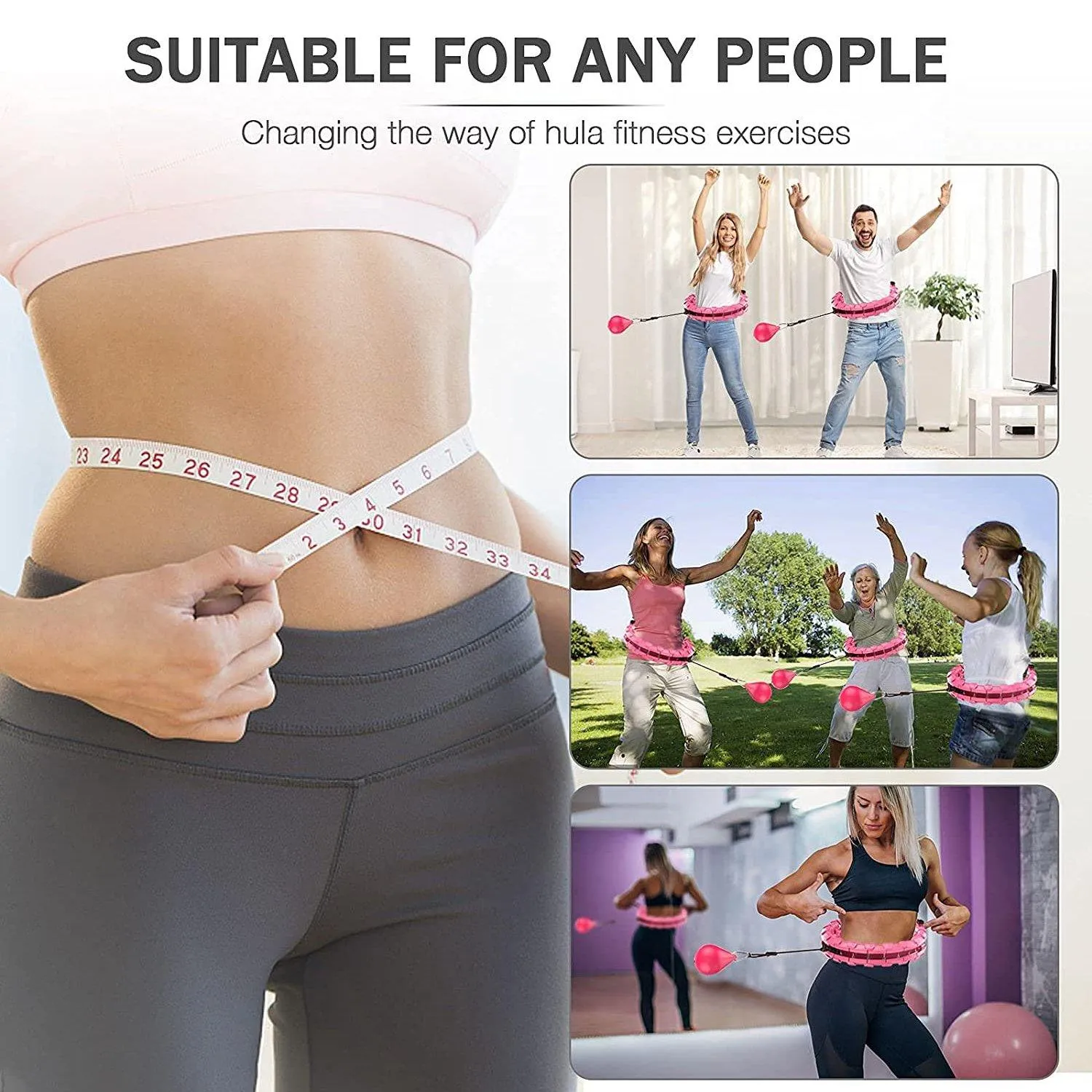 AZ GOGO Smart Hula Weighted Hoops