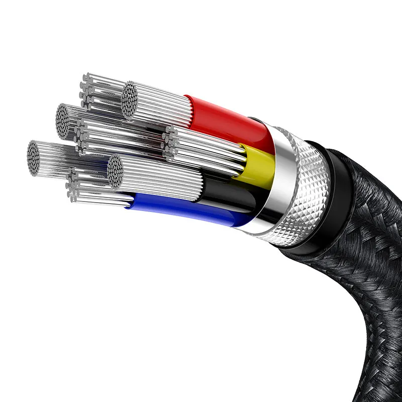 Baseus Cafule Metal Data cable USB Type C to Type C 100 W (20 V / 5 A) Power Delivery -CATJK-C01
