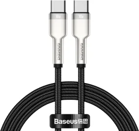 Baseus Cafule Metal Data cable USB Type C to Type C 100 W (20 V / 5 A) Power Delivery -CATJK-C01
