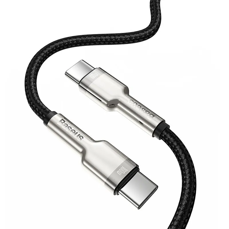 Baseus Cafule Metal Data cable USB Type C to Type C 100 W (20 V / 5 A) Power Delivery -CATJK-C01