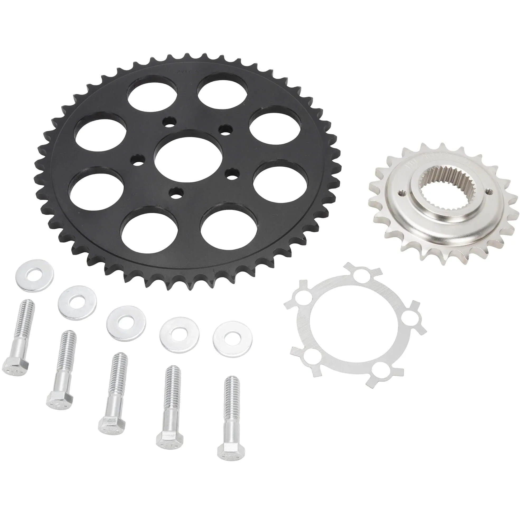 Belt to Chain Conversion Kit Harley 883 Sportster 1995-2003 - Black Sprocket