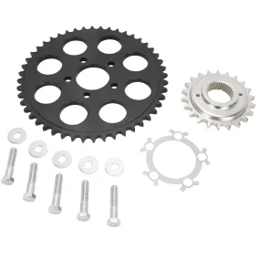 Belt to Chain Conversion Kit Harley 883 Sportster 1995-2003 - Black Sprocket