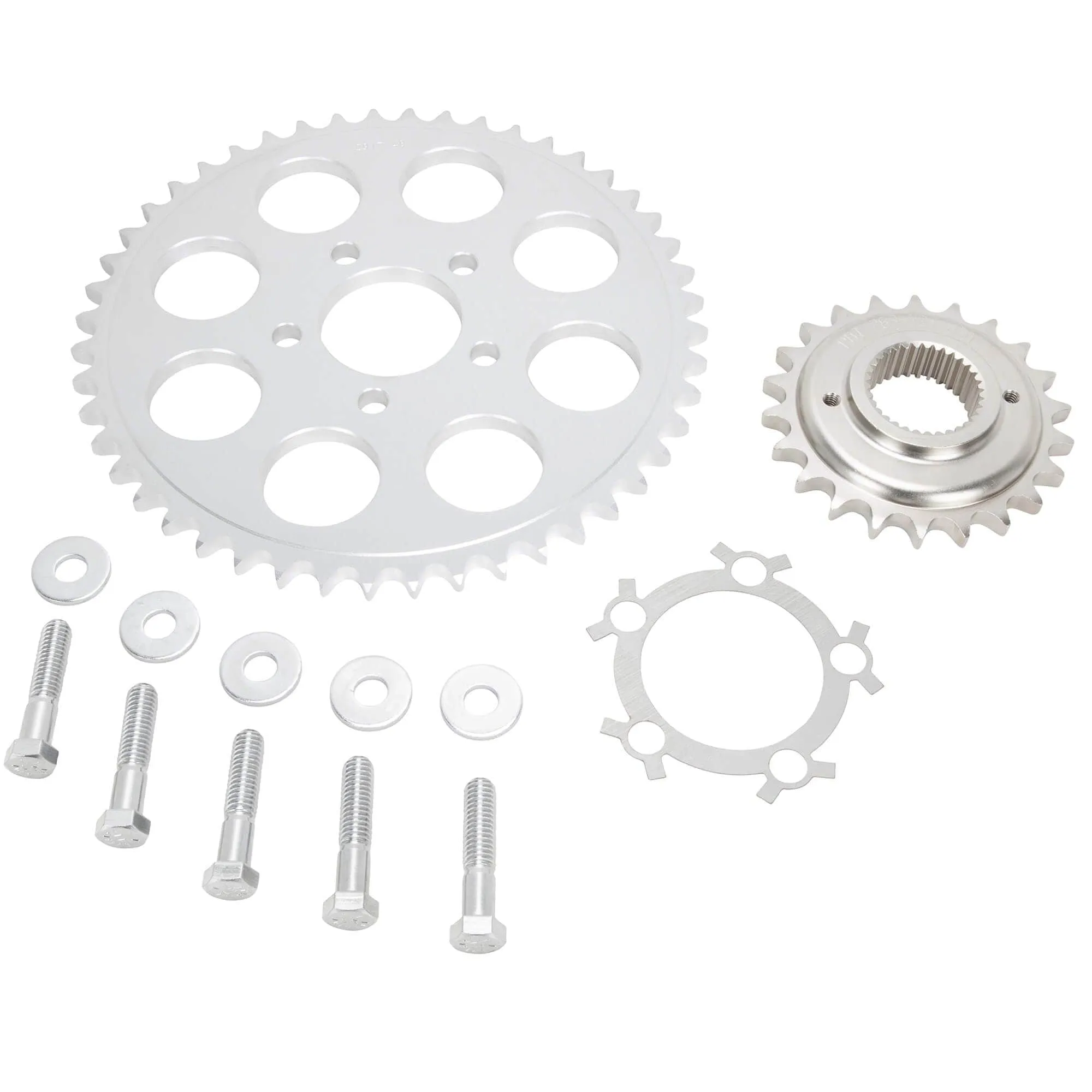 Belt to Chain Conversion Kit Harley 883 Sportster 1995-2003 - Silver Sprocket
