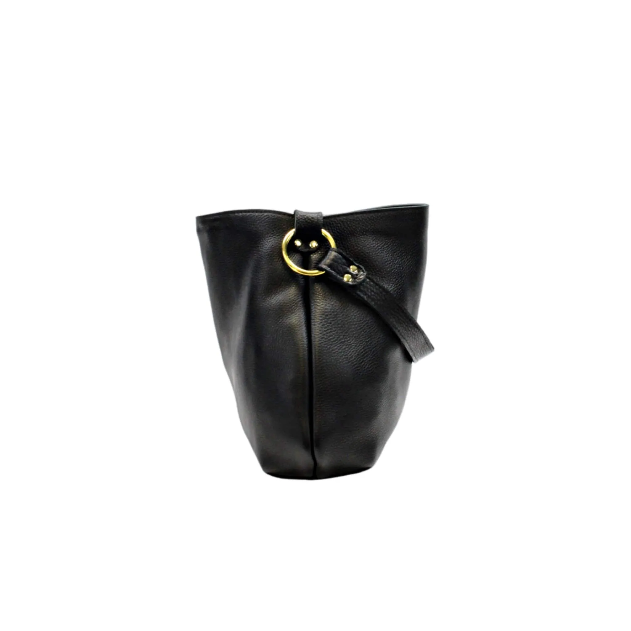 Black Leather Hobo