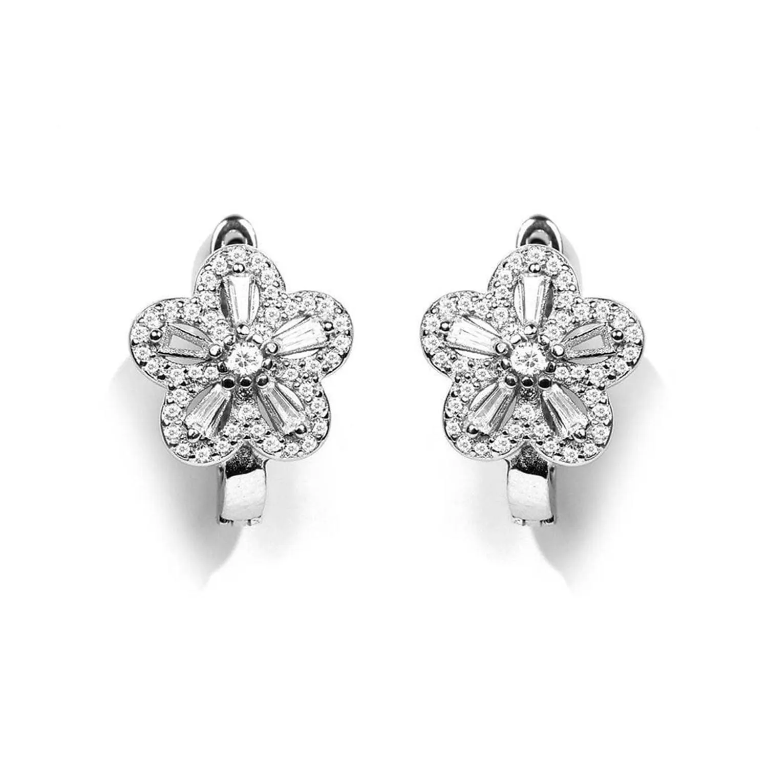 Blooming Harmony Floral 925 Silver Jewellery Set