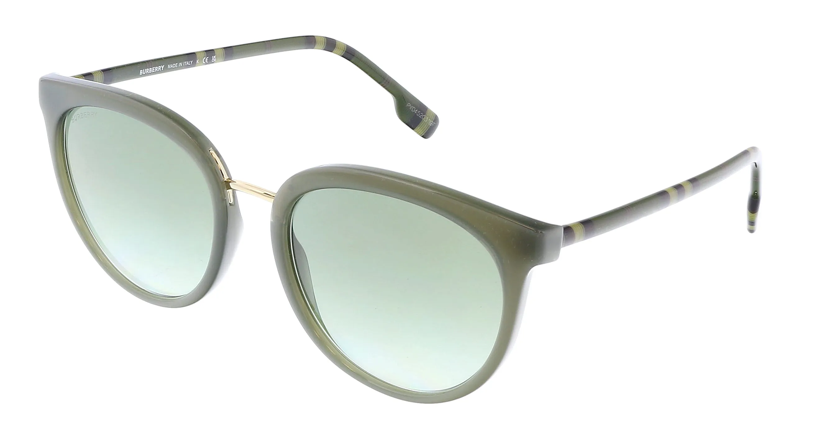 Burberry 0BE4316 40098E Willow Green Round Full Rim Sunglasses