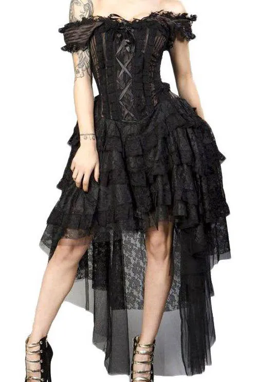Burleska Ophelie Dress Brown Stripe