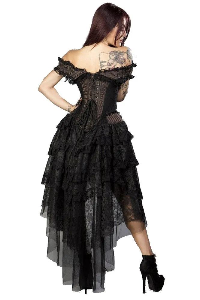 Burleska Ophelie Dress Brown Stripe