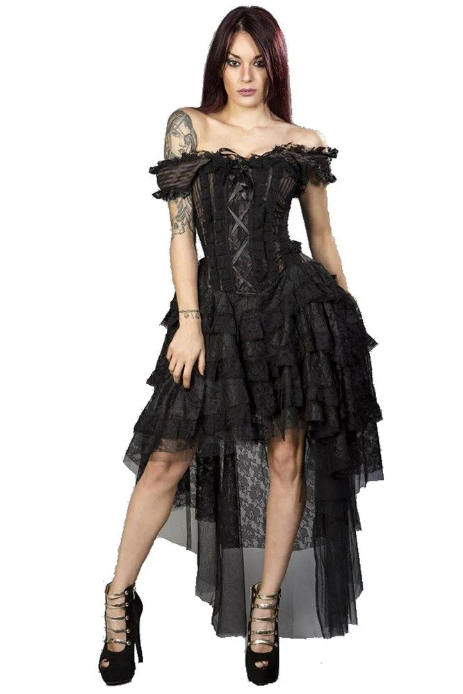 Burleska Ophelie Dress Brown Stripe