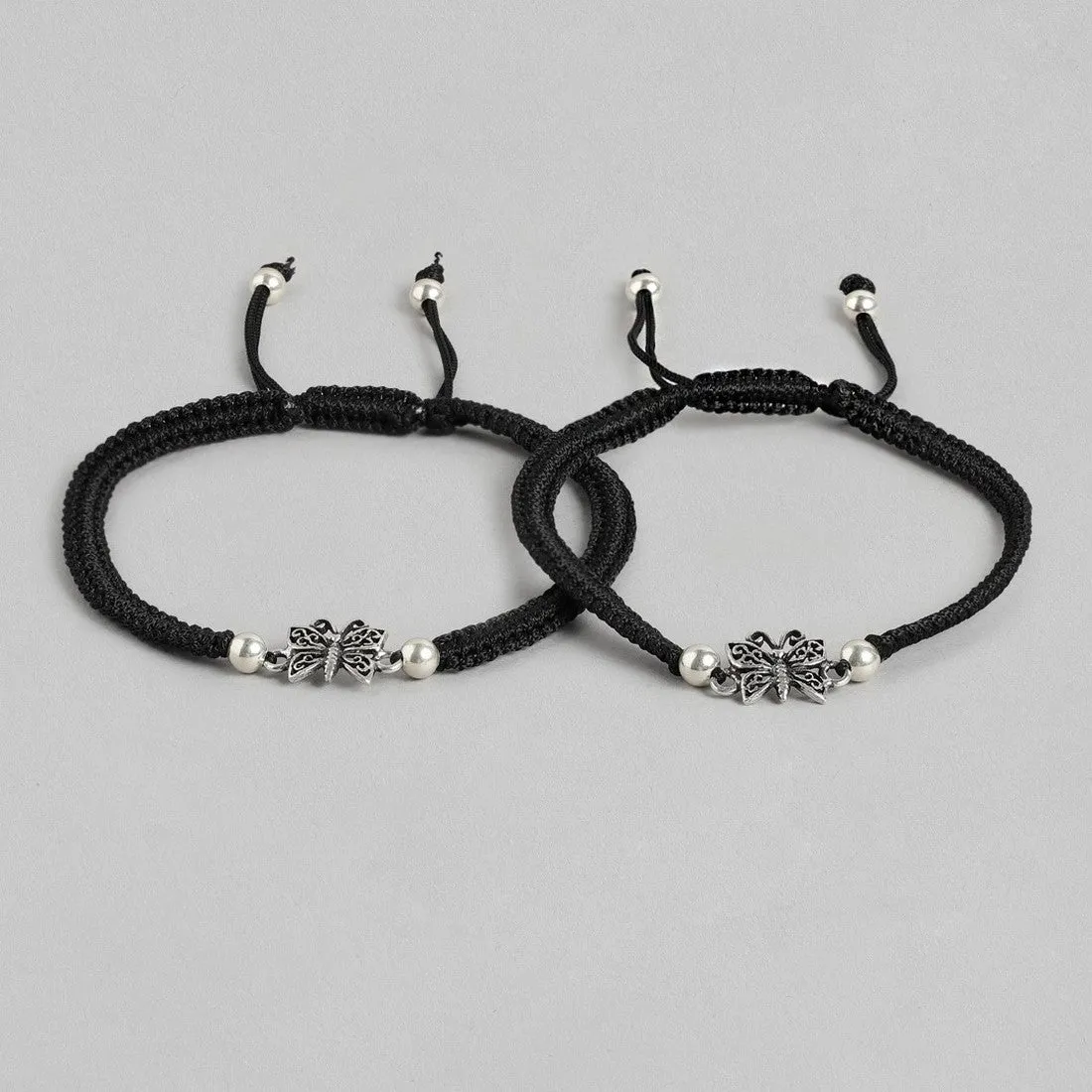 Butterfly 925 Sterling Silver Thread Anklet