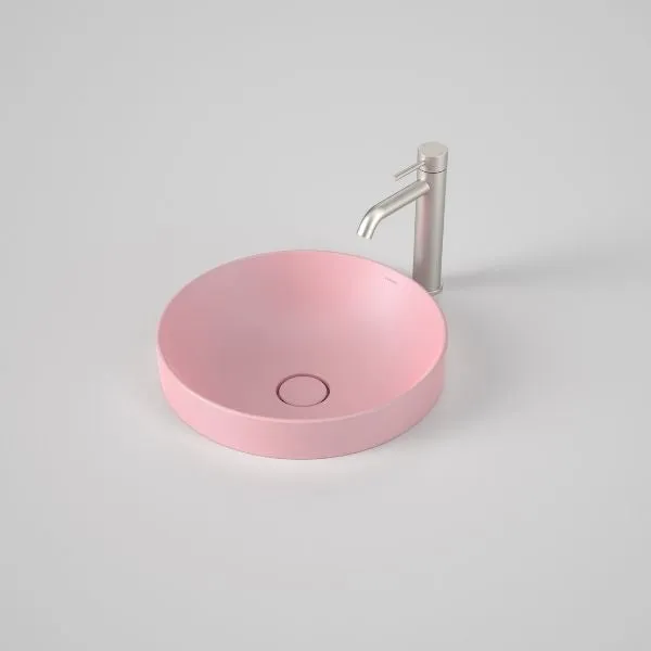 Caroma Liano II 400mm Round Inset Basin – Matte Pink