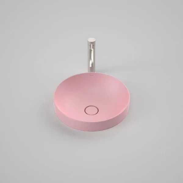 Caroma Liano II 400mm Round Inset Basin – Matte Pink