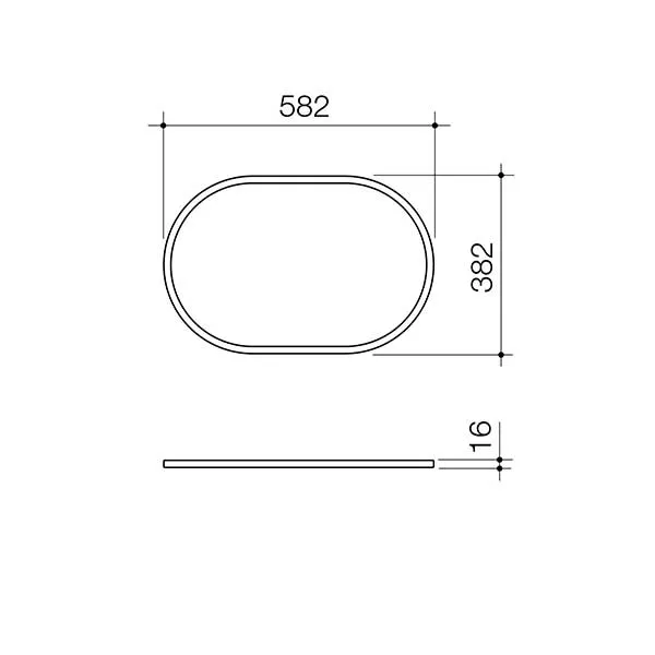 Caroma Liano II 600mm Pill Inset Basin with Tap Landing (0 Tap Hole) – Matte Speckled