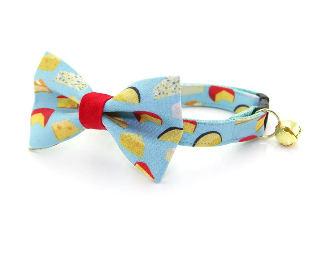 Cat Bow Tie - "Say Cheese" Bowtie / For Cats   Small Dogs / Removable (One Size)