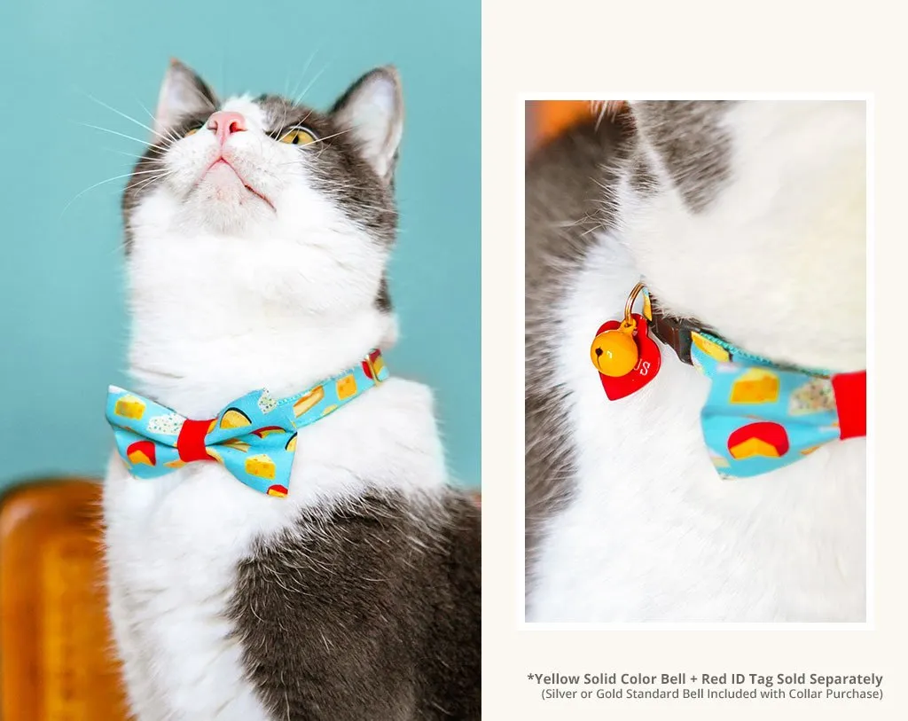 Cat Bow Tie - "Say Cheese" Bowtie / For Cats   Small Dogs / Removable (One Size)