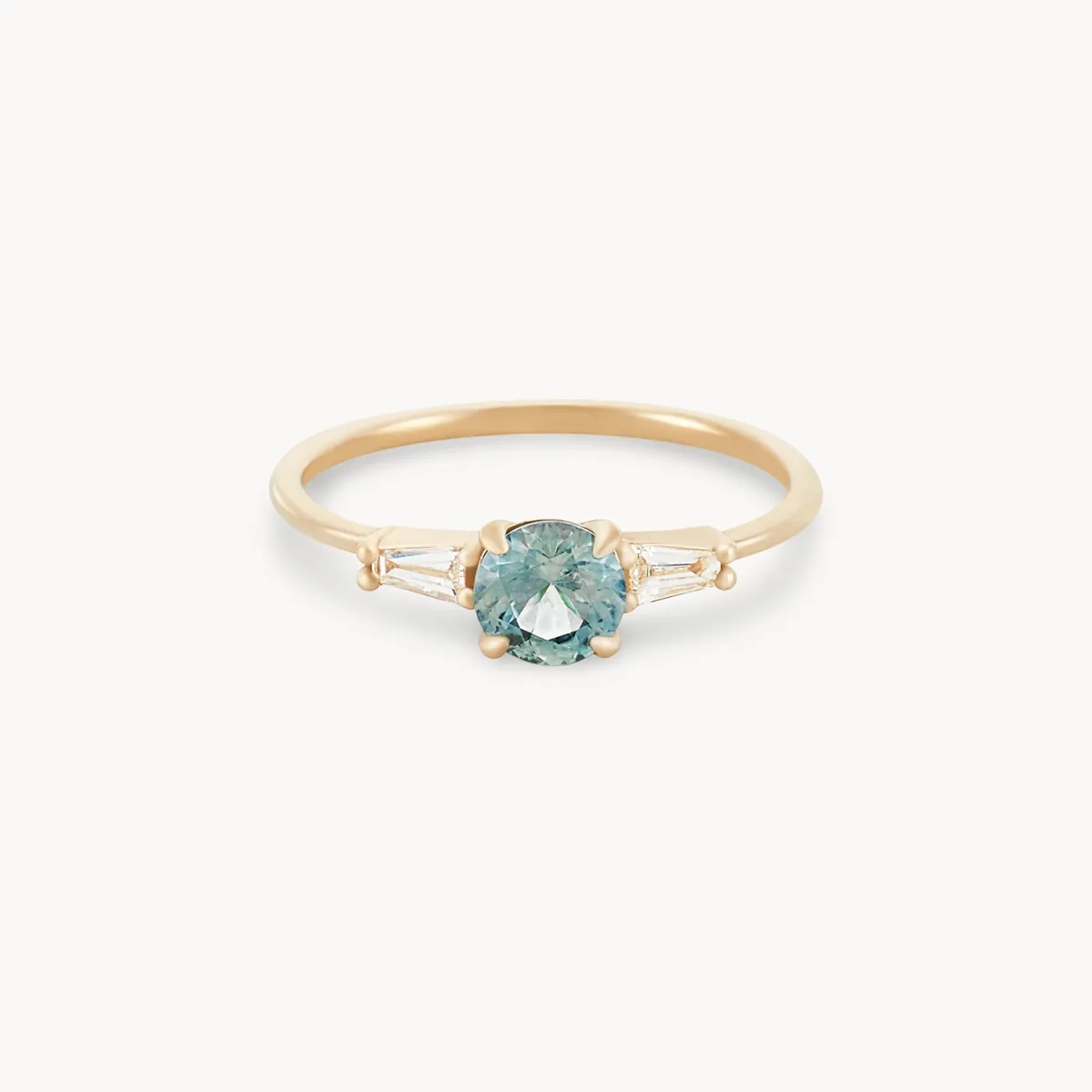 celestial love one-of-a-kind sapphire - green round sapphire