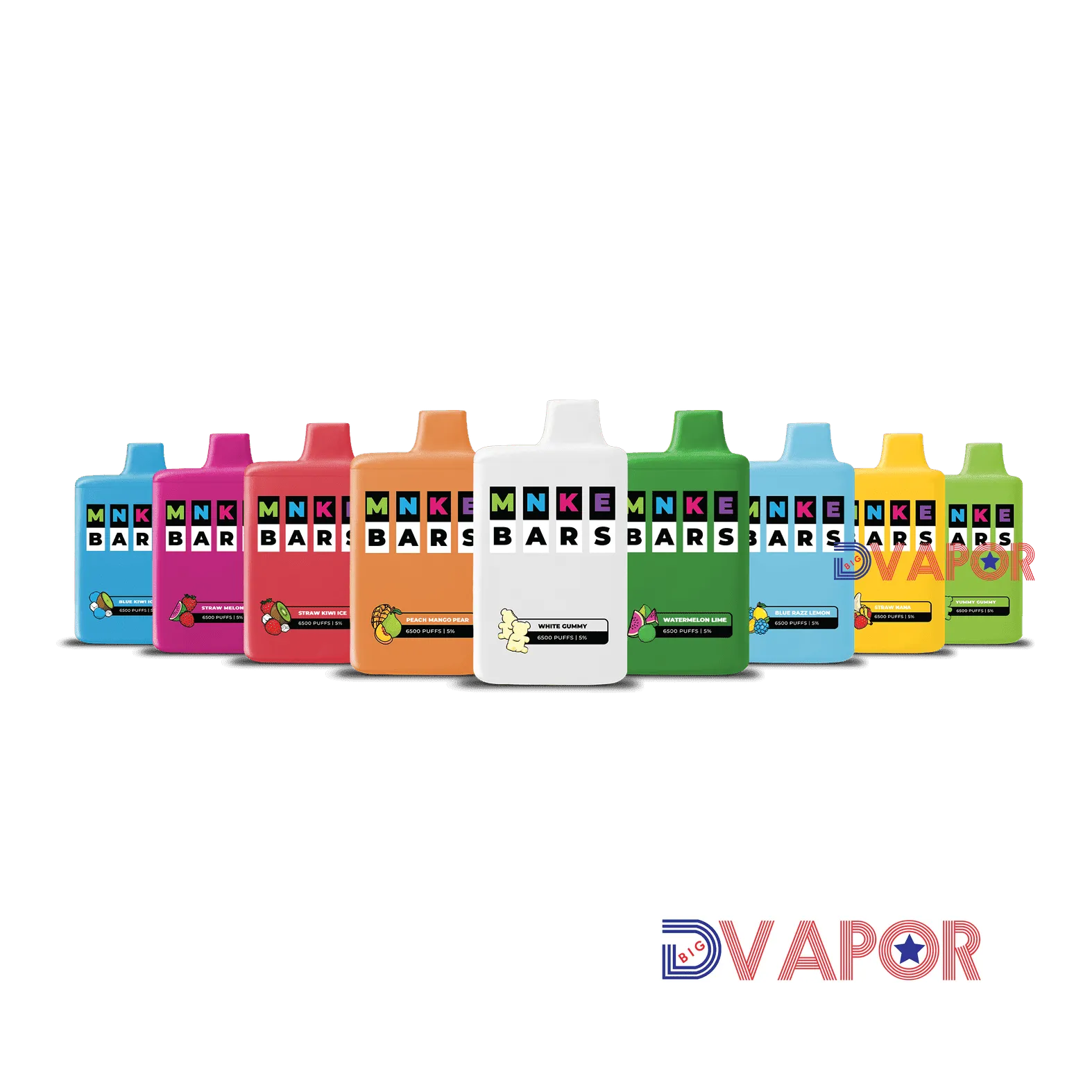 CLEARANCE MNKE Bar 16ml 6500 Puff 5% Rechargeable Disposable Vape