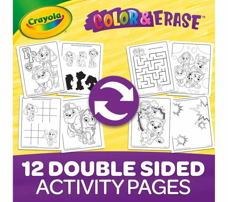 Crayola Paw Patrol Colour And Erase Sticker Activity Pad