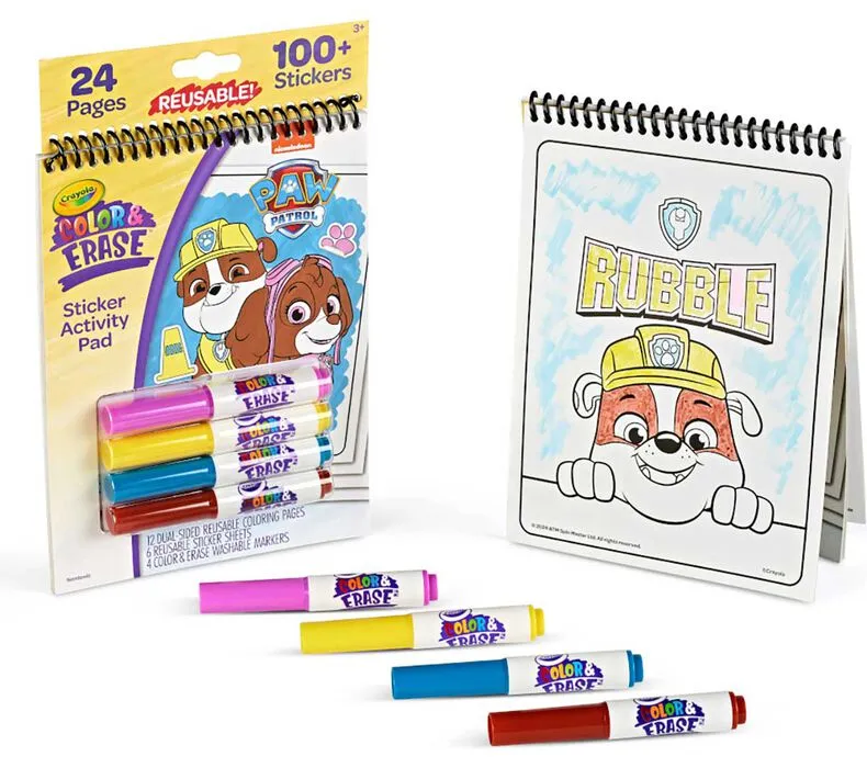 Crayola Paw Patrol Colour And Erase Sticker Activity Pad