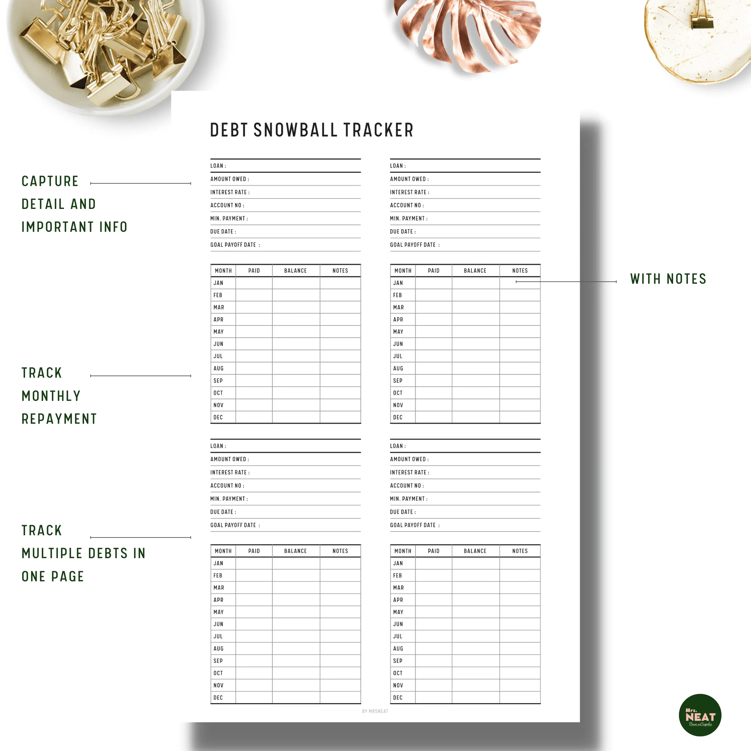 Debt Snowball Tracker - M055