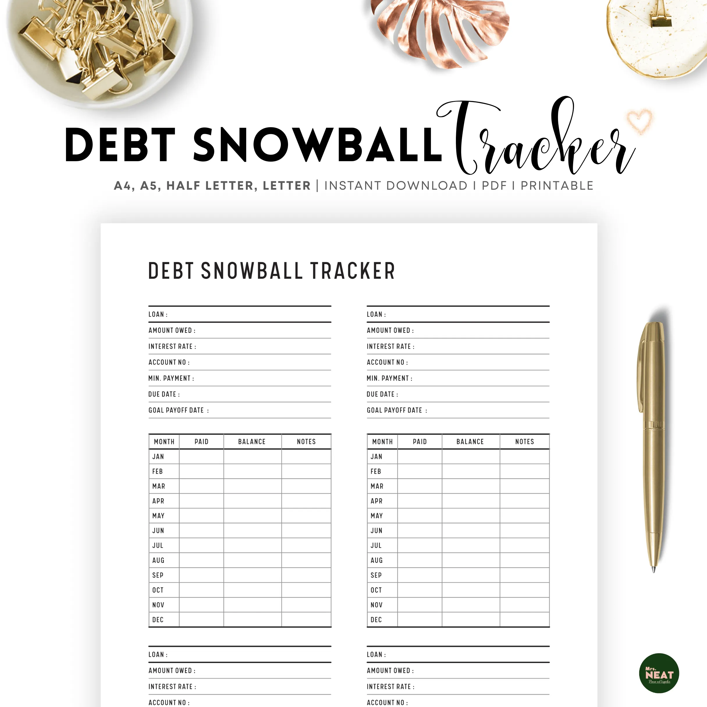 Debt Snowball Tracker - M055
