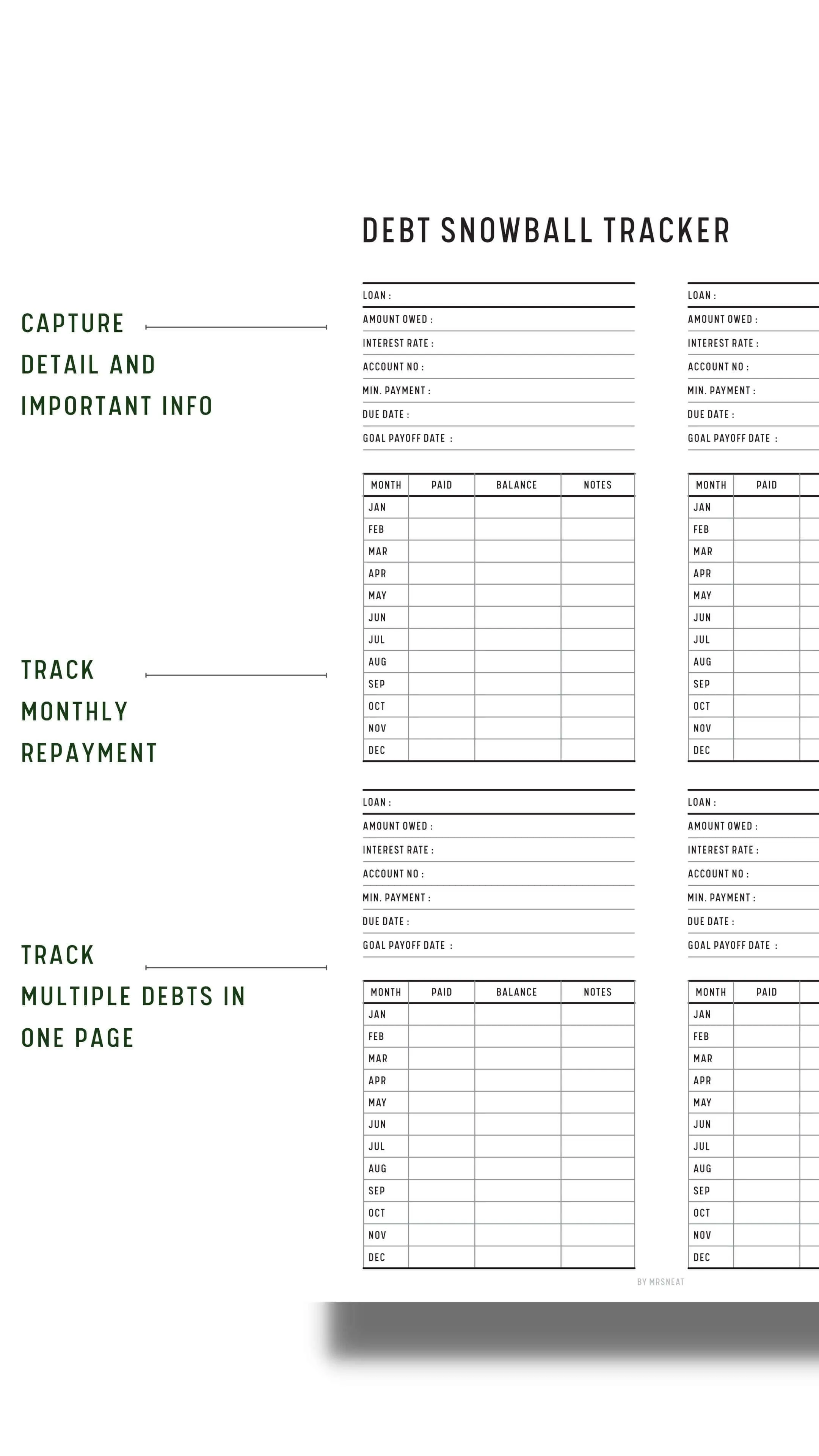 Debt Snowball Tracker - M055