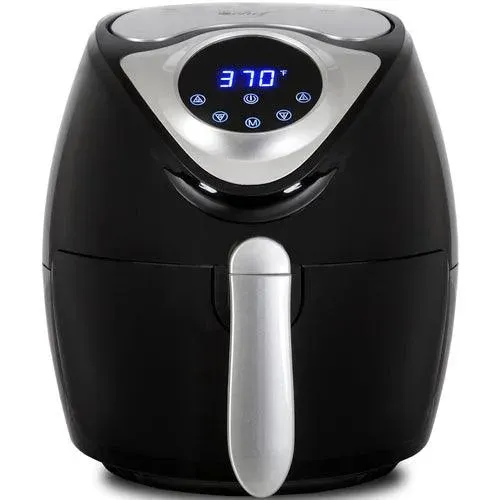 Deco Chef 3.7QT Electric Oil-Free Digital Air Fryer for Healthy Frying
