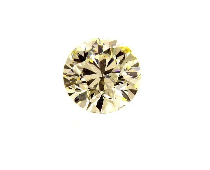 Diamond Natural Fancy Yellow Color Round Cut Loose 0.80 CT VVS2 GIA Certified