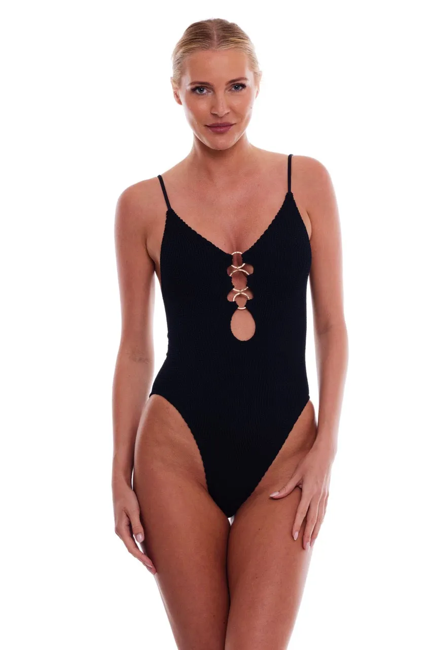 Doha Multi-Ring with Straps One Size ONE PIECE SWIMSUIT