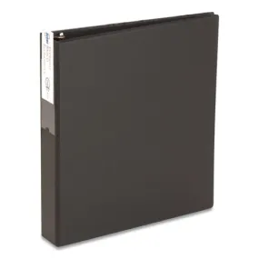 Economy Non-view Binder With Round Rings, 3 Rings, 2" Capacity, 11 X 8.5, Black, (4501)