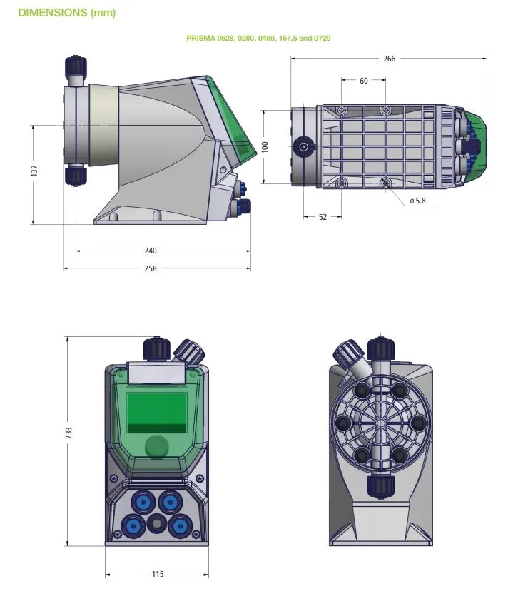 EMEC PRISMA 04 50 Stepper Motor Intelligent Digital Dosing Pump (50LPH/4BAR)