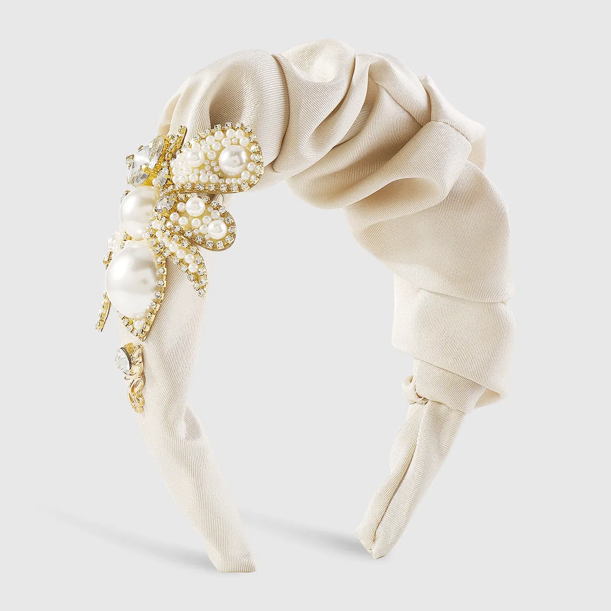 F3177 Large Pearl Bee Headband
