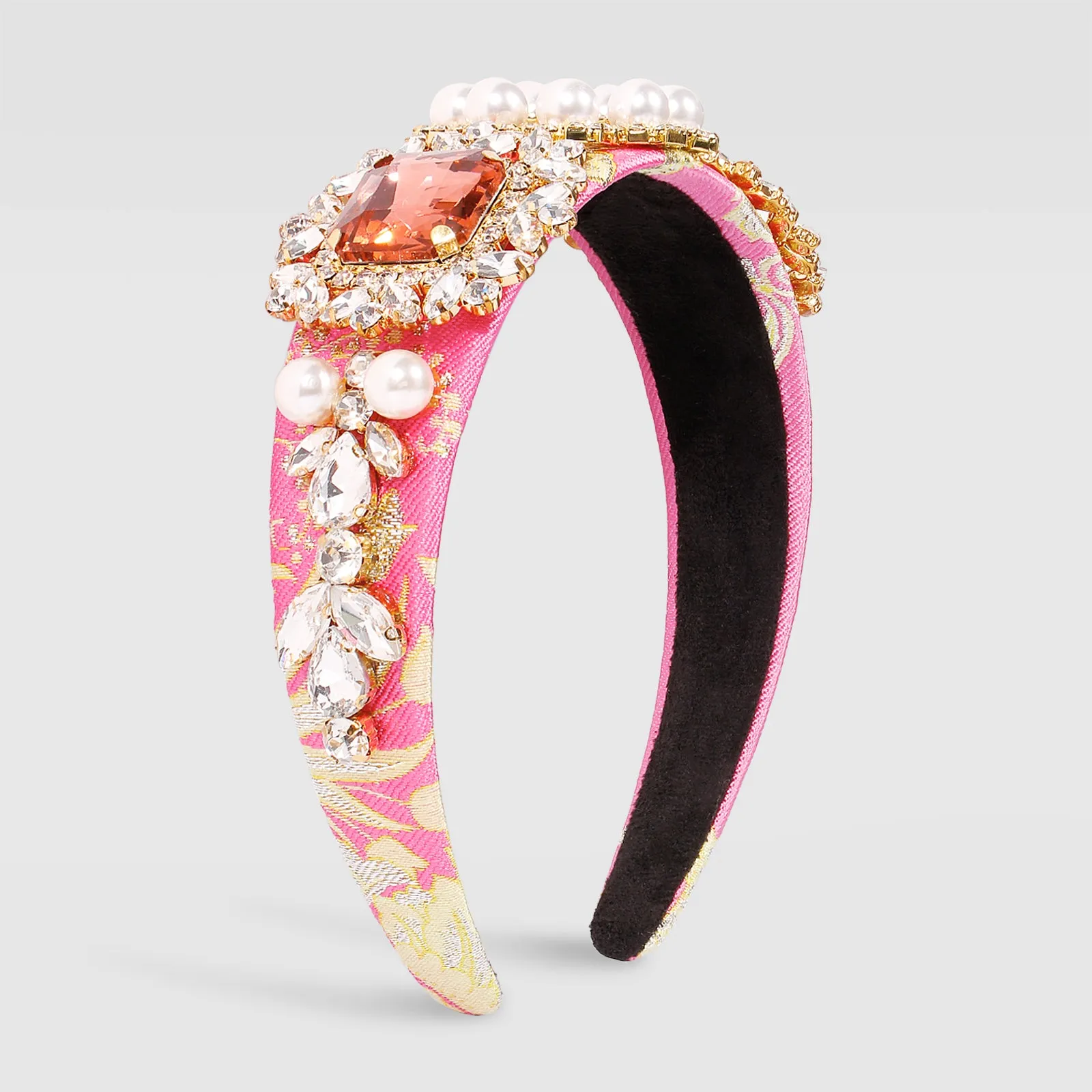 F3187 Large Rhinestone Ethic Traditional Pattern Headband