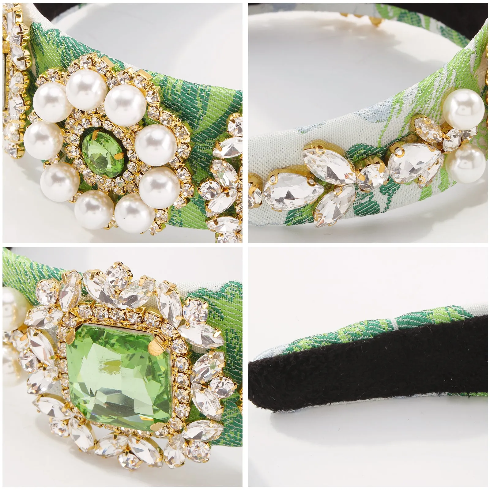 F3187 Large Rhinestone Ethic Traditional Pattern Headband