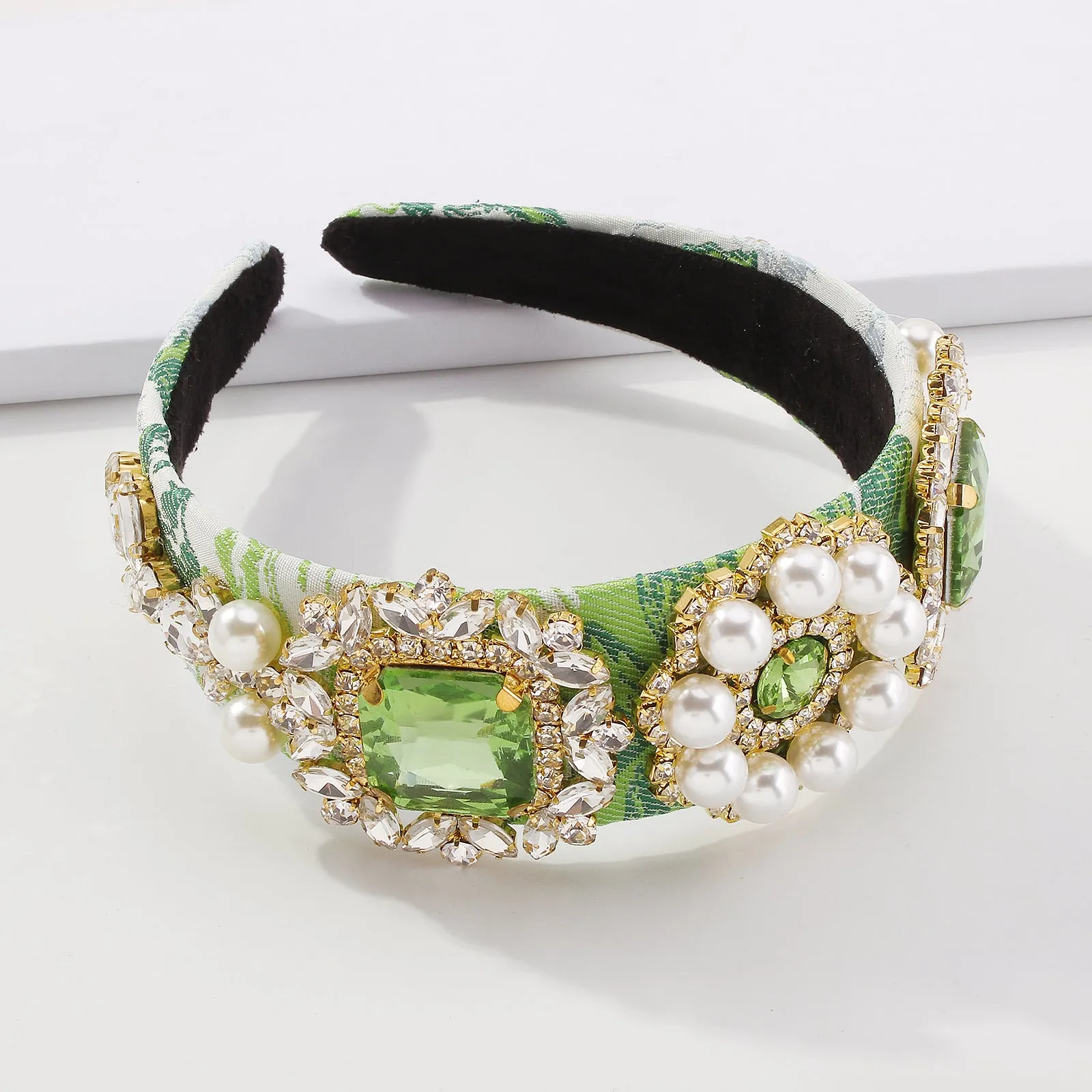 F3187 Large Rhinestone Ethic Traditional Pattern Headband