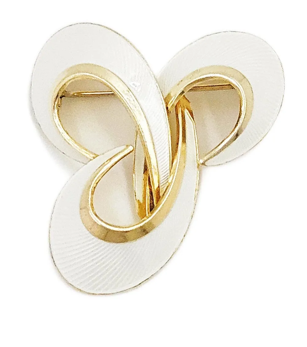 Fabulous Hroar Prydz Norway Sterling Enamel Art Deco Modern Brooch 1920s