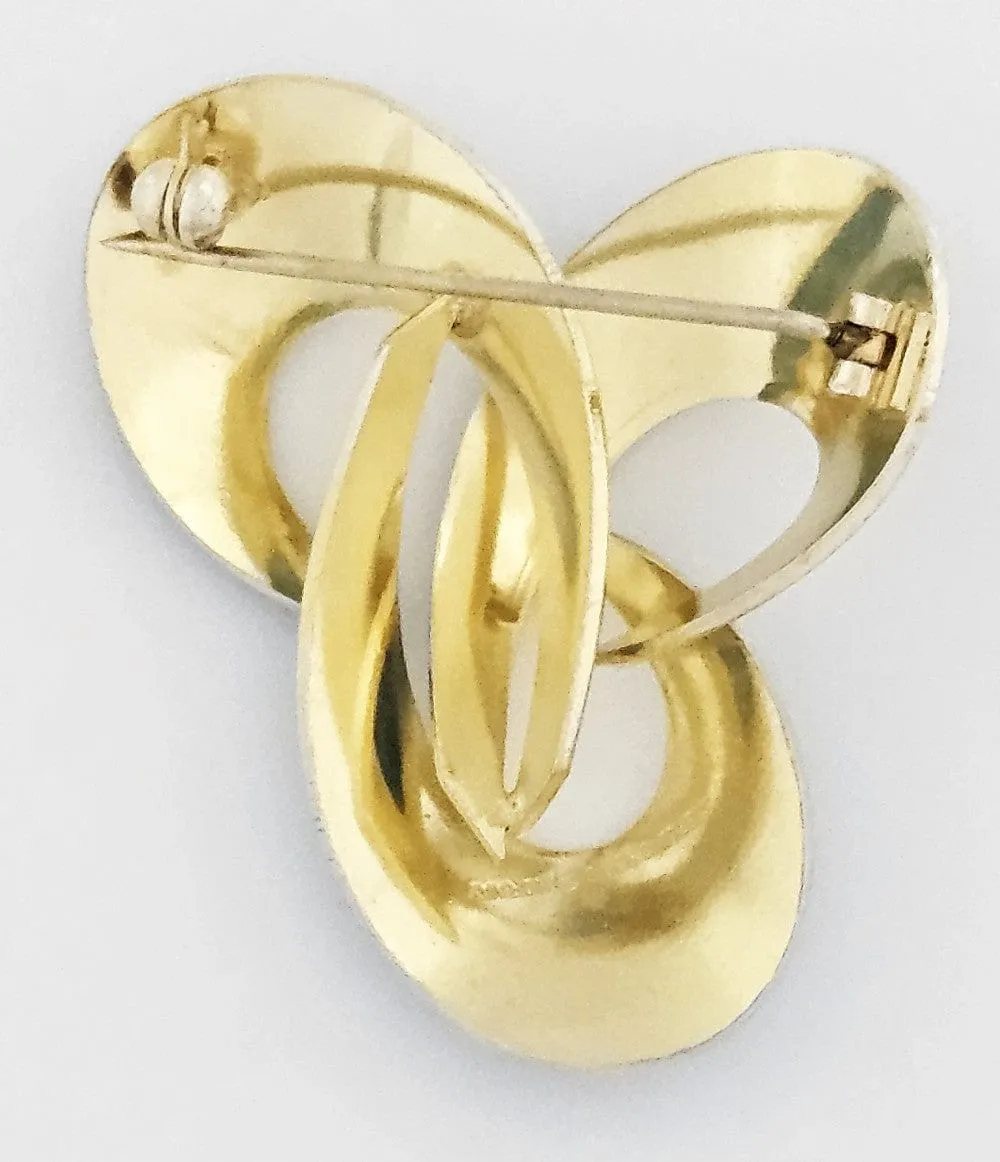 Fabulous Hroar Prydz Norway Sterling Enamel Art Deco Modern Brooch 1920s