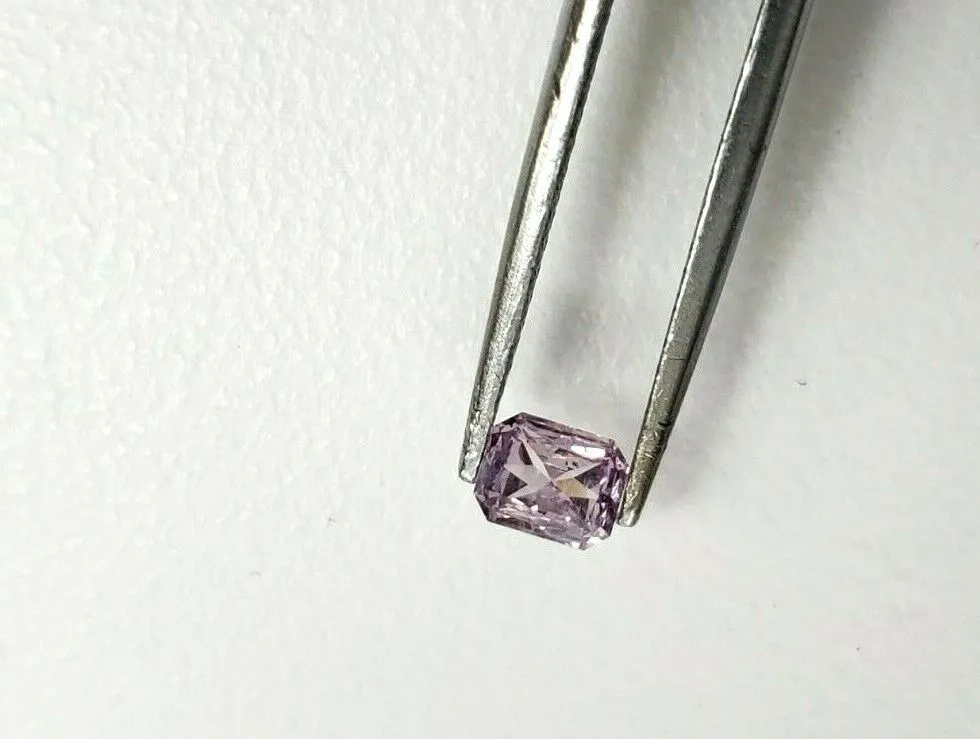 Fancy Pink- 0.29 CT Loose Diamond Natural Color Radiant Cut GIA Certified