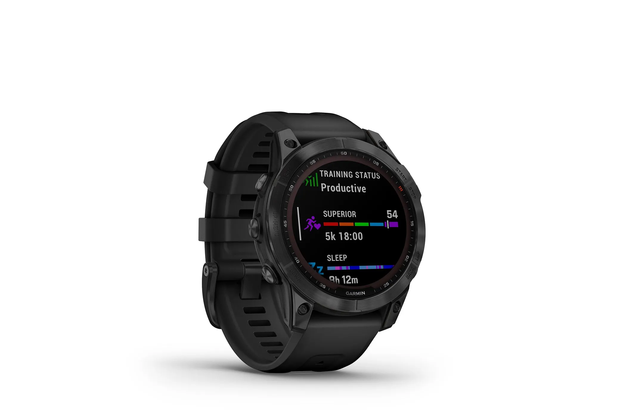 Garmin Fenix 7 Smartwatch Sapphire Solar Black DLC Ti Black Band