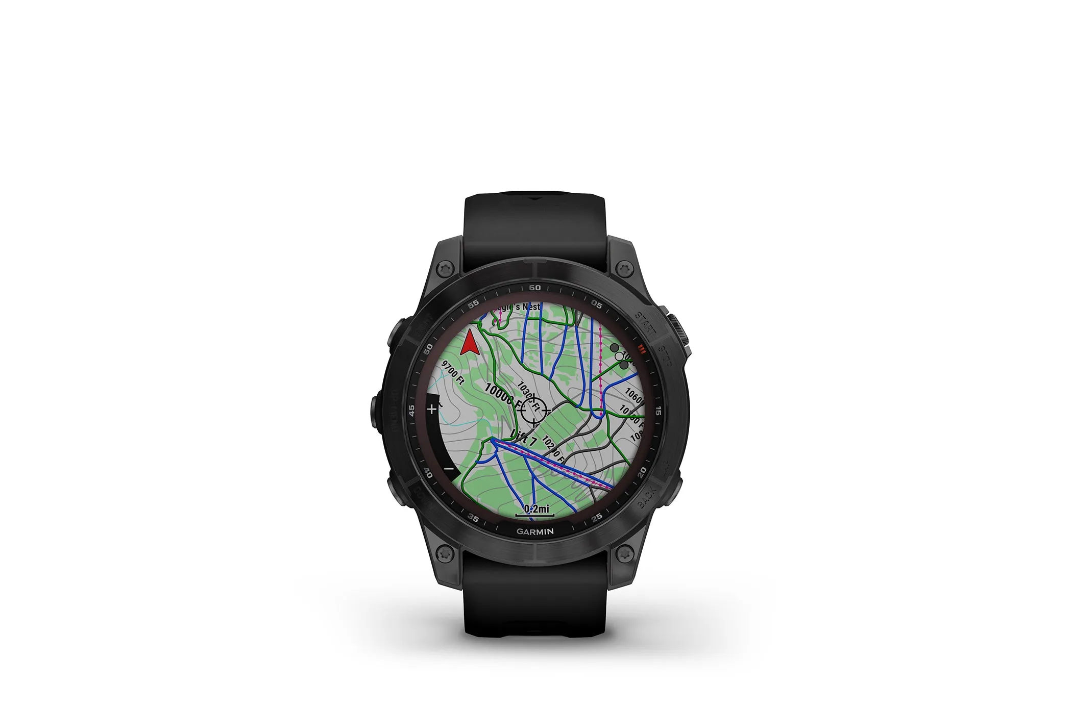 Garmin Fenix 7 Smartwatch Sapphire Solar Black DLC Ti Black Band